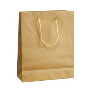 Bolsa de papel Kraft con cordón