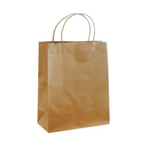 Bolsa de papel Kraft con cordón de papel