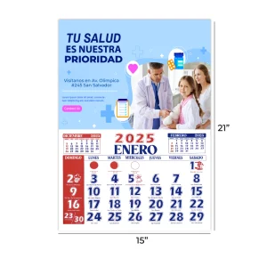 Calendario Santoral 15x21"